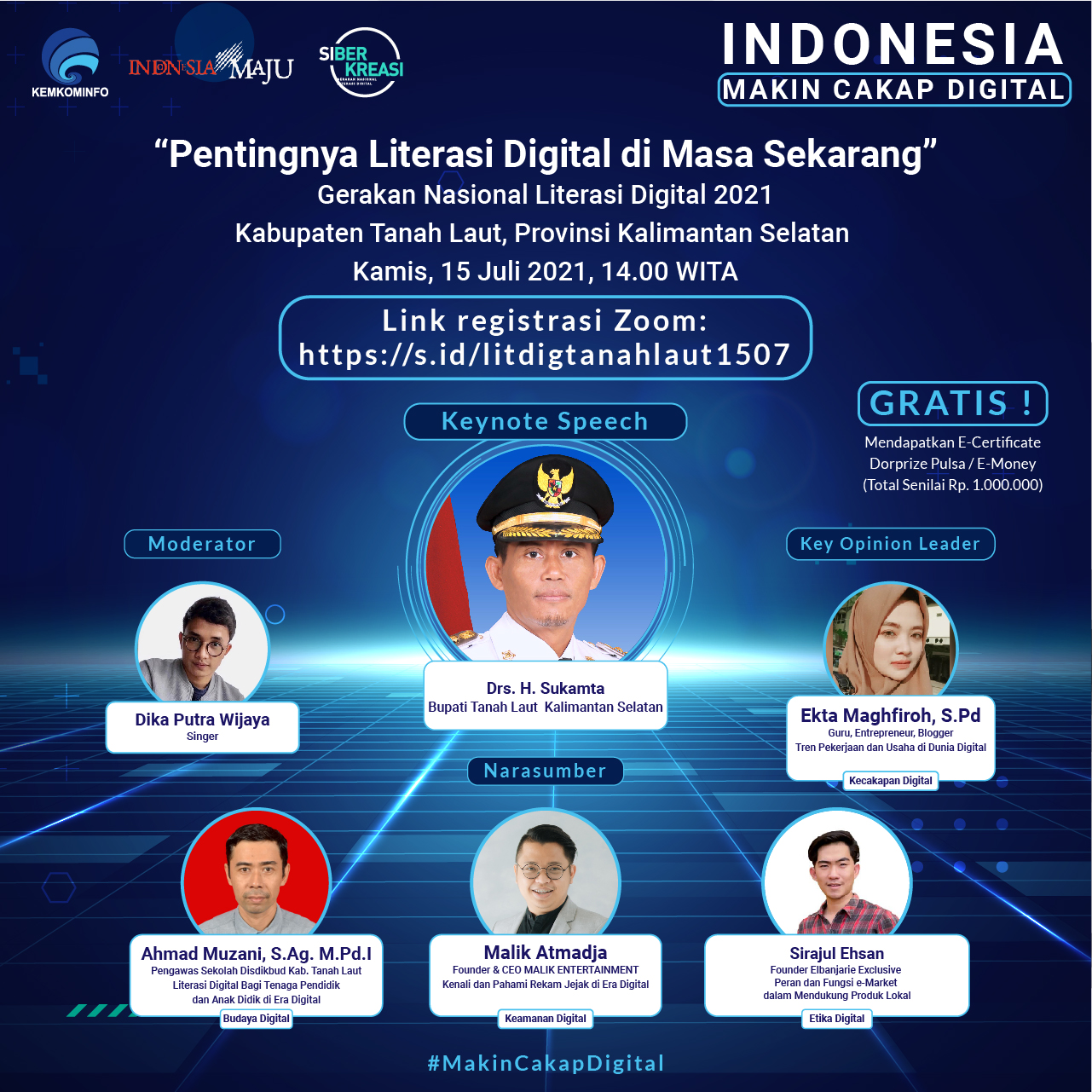 Ikuti Webinar Literasi Digital, Indonesia Makin Cakap Digital ...