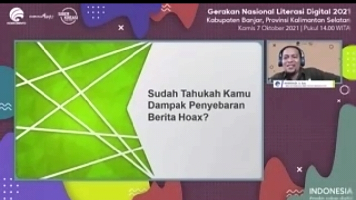 Webinar Literasi Digital Kabupaten Banjar