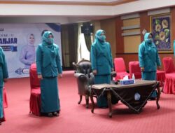 Pengurus PKK Kabupaten Banjar Virtual Ikuti Pelantikan Raudatul Jannah