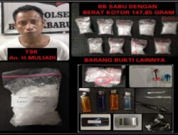 Kelabui Petugas, Ratusan Gram Sabu Disimpan Dalam Saluran Air
