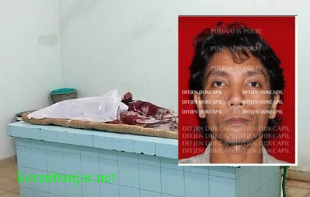 Korban yang dibunuh dengan foto insert pelaku, Abdul Warsiman. (foto: ist)