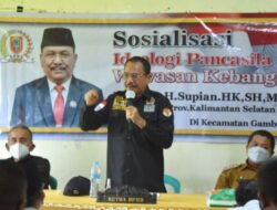 Perkuat Ideologi Pancasila, Ketua DPRD Kalsel Sosialisasi di Gambut