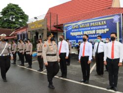 Gelar Apel Pasukan Zebra 2021, Kapolres Kotabaru: Kegiatan Fokus Sosial Tentang Tertib Prokes