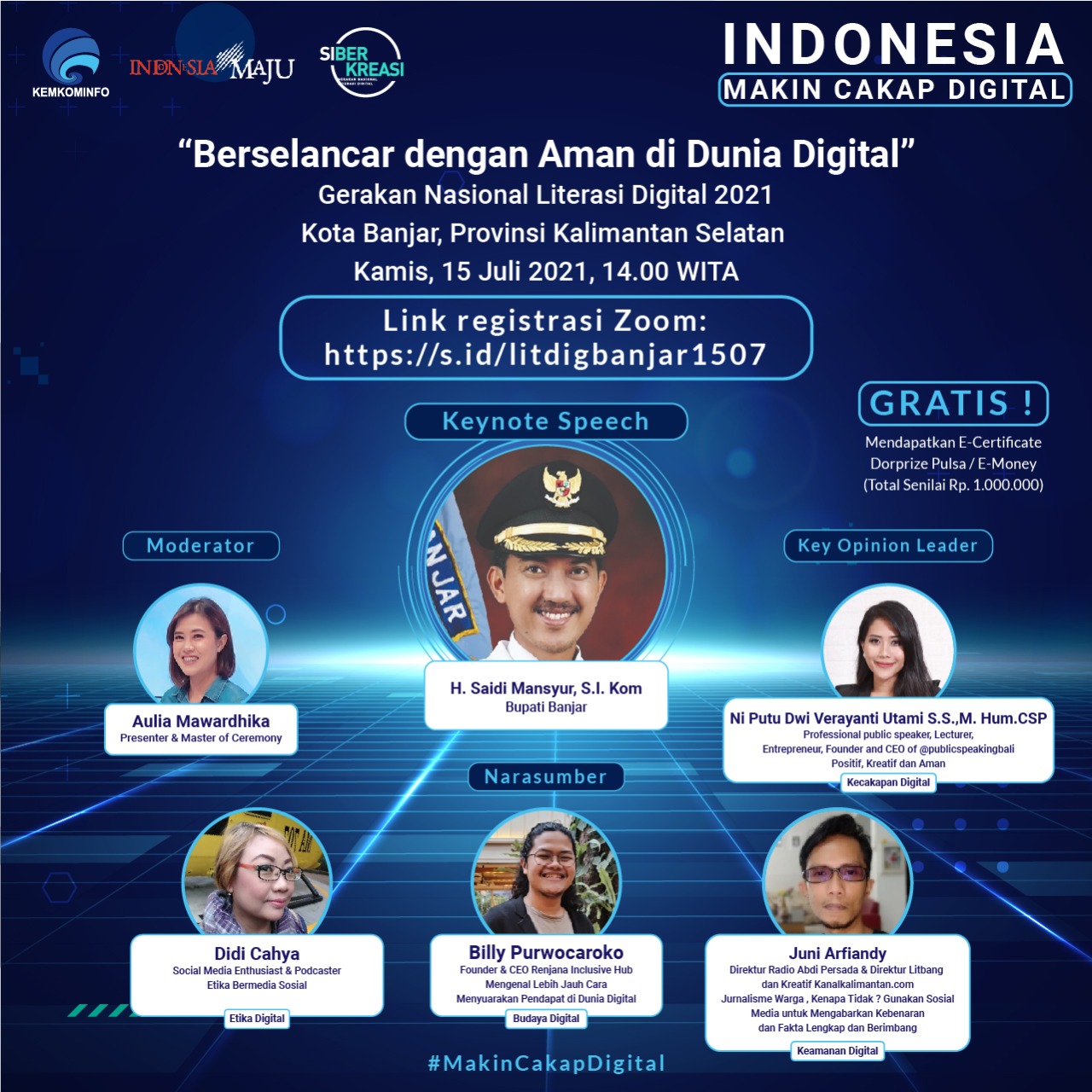 Ikuti Webinar Literasi Digital, Indonesia Makin Cakap Digital ...