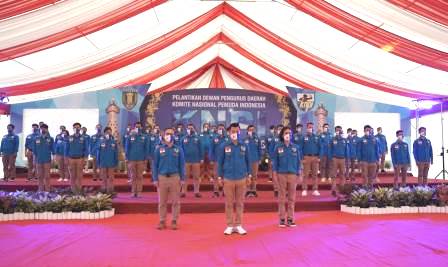Jajaran pengurus KNPI Tabalong Periode 2021 - 2024. (foto : Soskominfo KNPI Tabalong)