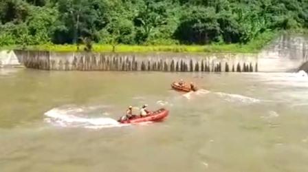 Pencarian korban tenggelam di Bendungan Batang Alai Timur, Kabupaten HST.