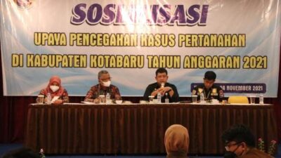 Sosialisasi Upaya Pencegahan Kasus Pertanahan, Kajari Kotabaru: Mari Kita Sikat Mafia Tanah