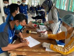 Ratusan Warga Binaan Lapas Kelas II B Tanjung Terima Vaksinasi Dosis Kedua