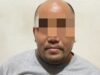 Pelaku MB (43) beserta barang bukti kini diamankan di Mapolresta Tabalong. (foto : polres tabalong)