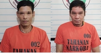 Dua tersangka sabu ditangkap Polres HST.