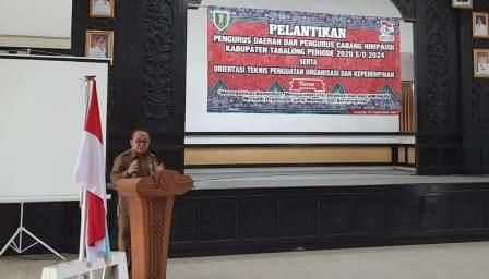 Orientasi Teknis Penguatan Organisasi dan Kepemimpinan serta sekeligus pelantikan pengurus Himpaudi Tabalong masa bakti 2020-2021. (foto : Arif)