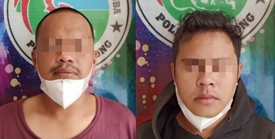 Pelaku KML (36) dan MS (25). (foto : humas polres tabalong)