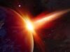 Ilustrasi asteroid menghantam Bumi. [Shutterstock]