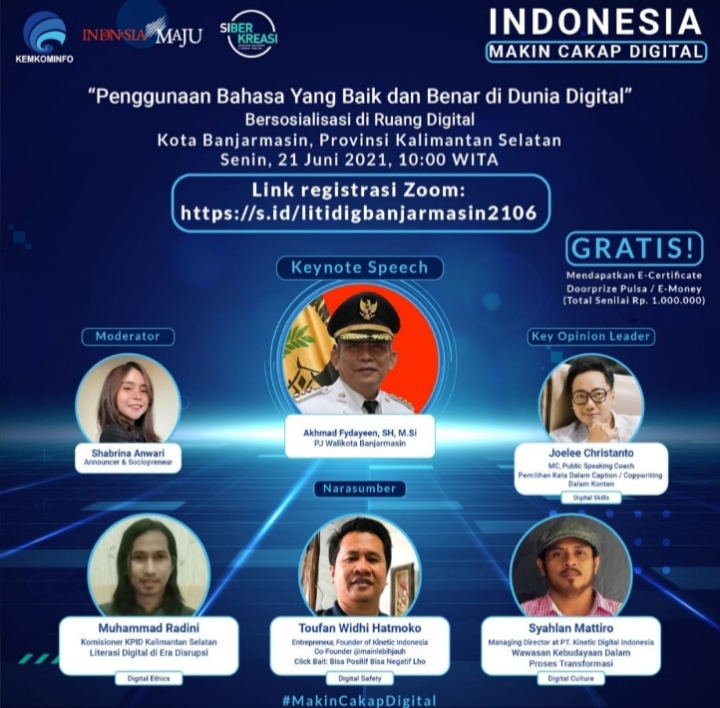 Ikuti Webinar Literasi Digital, Indonesia Makin Cakap Digital ...