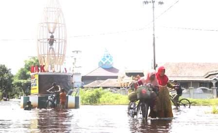 Banjir di Kandangan, Kabupaten HSS.