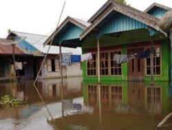 Sejumlah Desa di Kecamatan Pandawan Kabupaten HST Masih Terendam Banjir