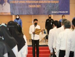 Sumpah Jabatan Diucapkan 139 Kepala Sekolah di Kabupaten Banjar