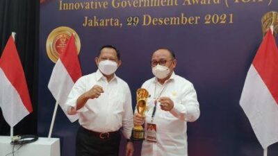 Tabalong Terima Penghargaan IGA 2021, Peringkat Empat Kategori Kabupaten Terinovatif