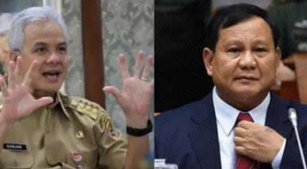 Capres 2024, Ganjar dan Prabowo. (foto: Suara.com)