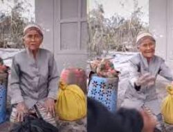 Viral, Nenek Menjadi Orang Terakhir Bertahan di Lokasi Erupsi Semeru