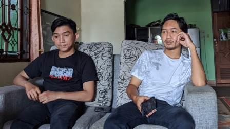 Dua warga sipil yang menjadi korban pengeroyokan di Kabupaten Tabalong. (foto: koranbanjar.net)