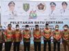 Peletakan batu pertama perumahan wartawan di Tabalong. (foto : arif)