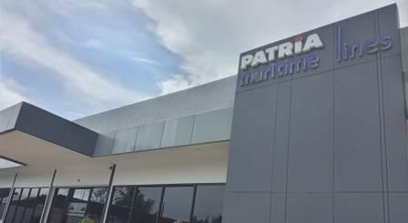PT Patria Maritime Lines (PML) di Jalan Tembus Mantuil Banjarmasin.(foto: Leon)