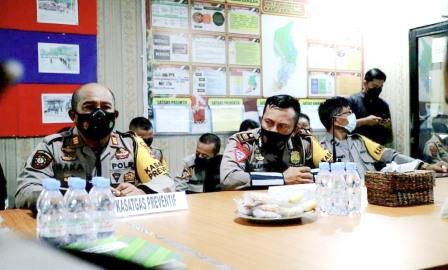 Audit operasi lilin intan 2021 di Polres Tabalong oleh Tim dari Polda Kalsel. (foto : humas polres tabalong)