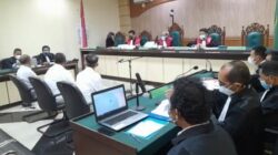 Sidang kasus OTT Pemkab HSU di Pengadilan Tipikor Banjarmasin, (foto: leon)