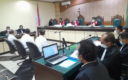 Sidang kasus OTT Pemkab HSU di Pengadilan Tipikor Banjarmasin, (foto: leon)
