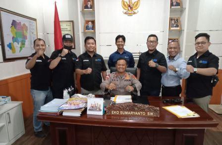 JMSI Lahat melakukan kunjungan kepada Kapolres.