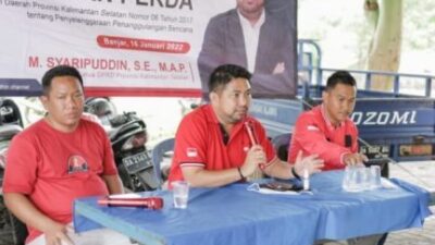 Bang Dhin Sosialisasi Perda Penanggulangan Bencana Kepada Karang Taruna di Kabupaten Banjar