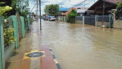 Banjir di Kota Barabai Berangsur-angsur Mulai Surut