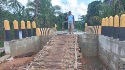 Proyek Rehabilitasi Jembatan Kuin Besar Aluh-aluh Belum Tuntas