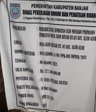 Papan proyek. 