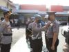 Upacara pemberhentian secara tidak hormat (PTDH) oknum polisi pemerkosa mahasiswi Fakultas FH ULM di Mapolresta Banjarmasin.