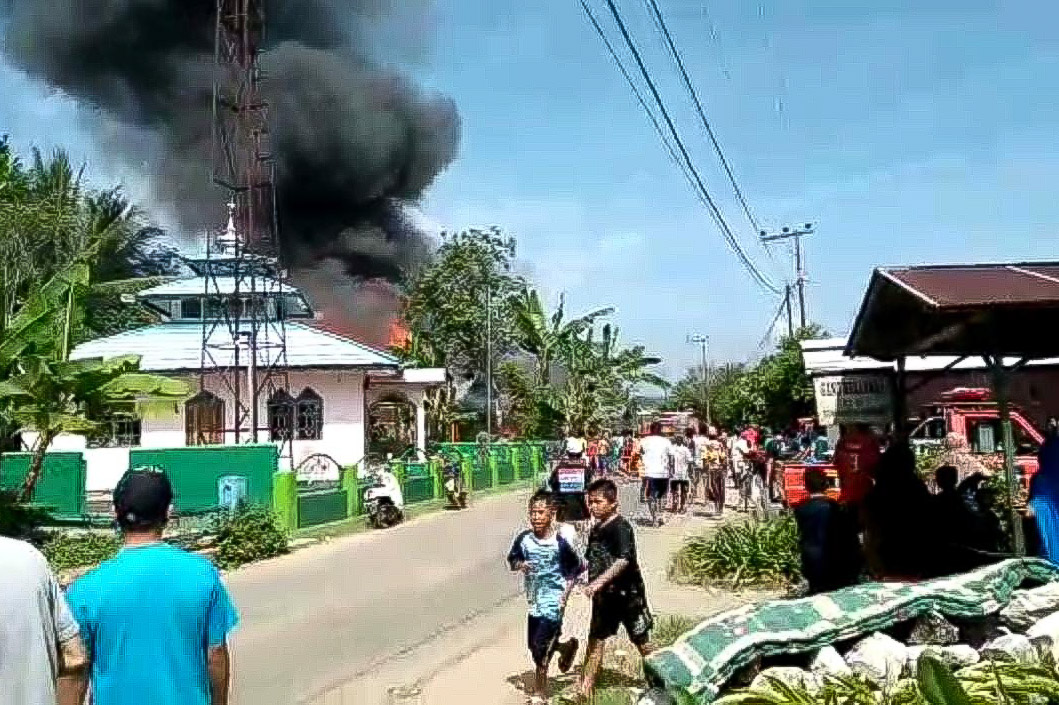 Kebakaran di Kecamatan Haruyan, Kabupaten HST.