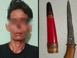 Bawa Sajam Tanpa Izin, Pria Ini Digelandang ke Polsek Liang Anggang