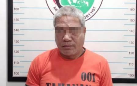 Salah seorang pengedar sabu yang berhasil dibekuk.