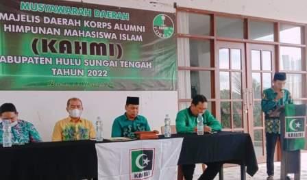 Majelis Daerah Korps Alumni Himpunan Mahasiswa Islam Hulu Sungai Tengah, Kalsel menggelar Musyawarah Daerah (Musda) VIII pada Kamis (3/32022) siang