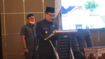 Wabup Balangan Sampaikan LKPj 2021 di Rapat Paripurna