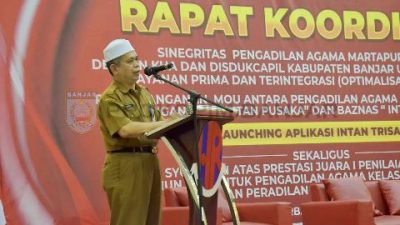 Masruri Saksikan Kerjasama Pengadilan Agama Martapura Dengan Baznas