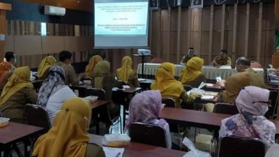 Rapat Evaluasi Capaian Kinerja di Bappedalitbang Kabupaten Banjar