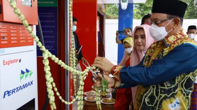 Resmikan Pertashop, Bupati Kotabaru Harapkan Ini Bermanfaat Untuk Warga di Pedesaan