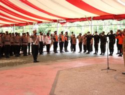 Pimpin Upacara Apel Gelar Pasukan Operasi Ketupat Intan 2022, Bupati Tabalong Sampaikan Amanat Kapolri