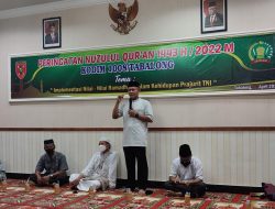 Peringati Malam Nuzulul Qur’an, Kodim 1008/Tabalong Santuni Anak Yatim