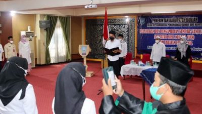 Bupati Banjar Melantik Ratusan Pejabat Jabatan Fungsional