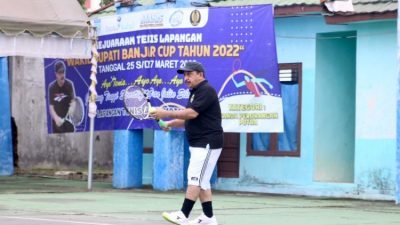Turnamen Tenis Wakil Bupati Banjar Cup 2022 di Lapangan Tenis Albasia