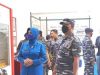 Komandan Pangkalan Angkatan Laut (Danlanal) Banjarmasin, Kolonel Laut (P) Herbiyantoko, M Tr Hanla menyambangi Kabupaten Hulu Sungai Selatan