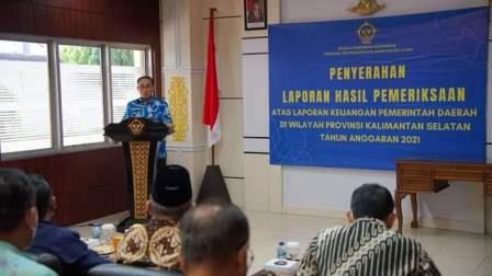 Acara penyerahan LHP. 